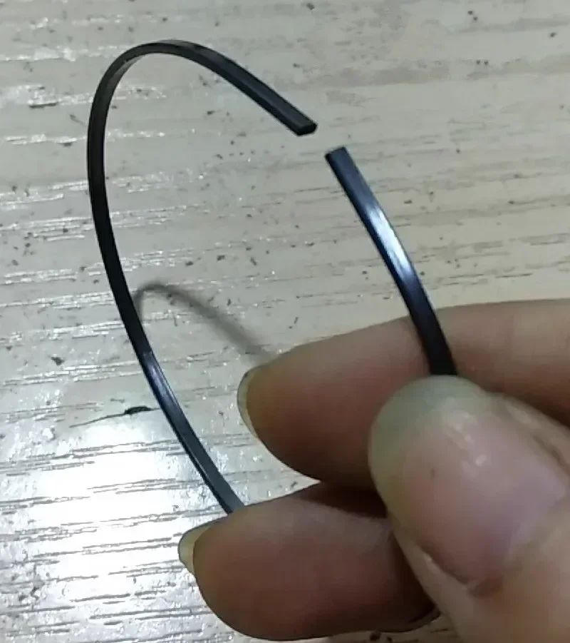 Super Elastic Nitinol Strips Nickel Titanium Memory Alloy Flat Wire
