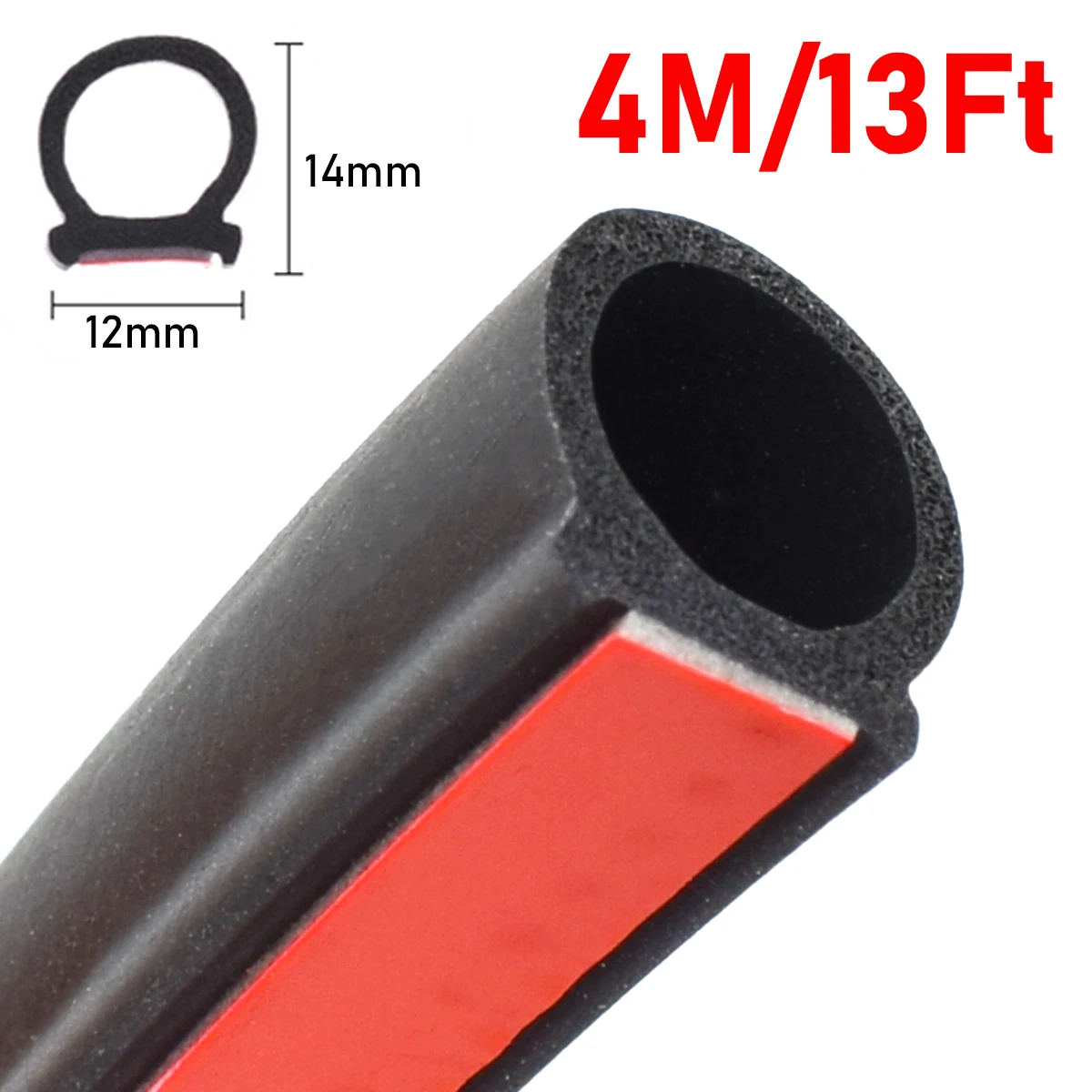 Car Door Seal Auto Lock Seal Weather Strip Door Window Lock Trunk Hood Edge Trim 20ft Rubber E Rubber Sealing Strip