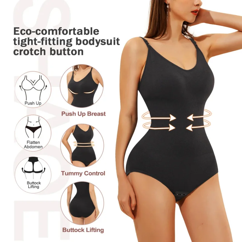 Bodysuit Full Body Shapewear Women's Binders And Shapers Corset Tummy Control Slimming Sexy Push Up Bra Underwear Thongs