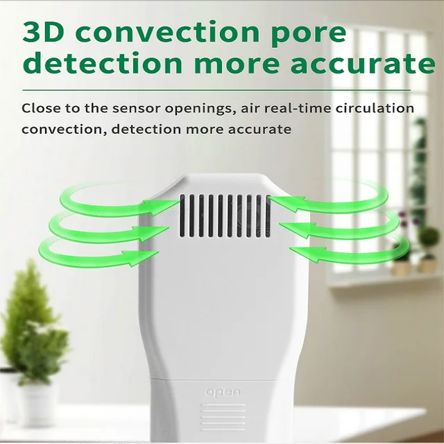 NOYAFA Gas Detector JMS10 Air Quality Monitor HCHO TVOC Formaldehyde Tester LED Diaplay Detect Pollution Meter For Home Office 4