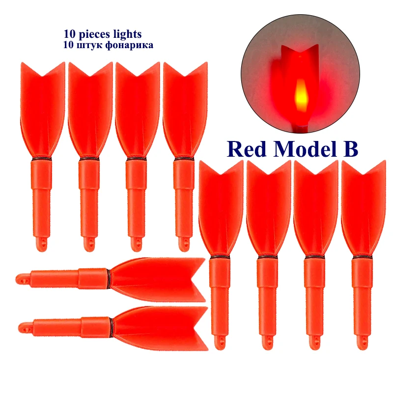 10PCS Luminous Ocean Fishing Light Sticks Electronic Glow Stick Sea Light Stick Electric Rod Tools Tackle NO Battery