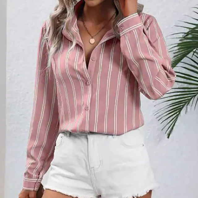 Elegant Loose Fit Long Sleeve Blouse for Stylish Women at Great Prices - Image 5