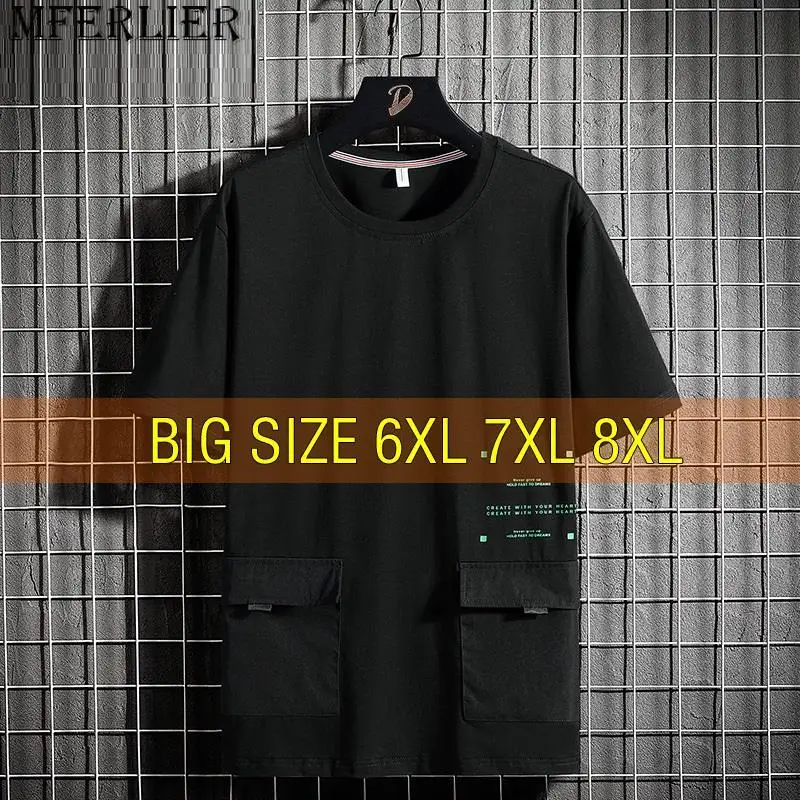 

Футболка мужская с коротким рукавом, 95% хлопок, размеры 6XL/7XL/8XL