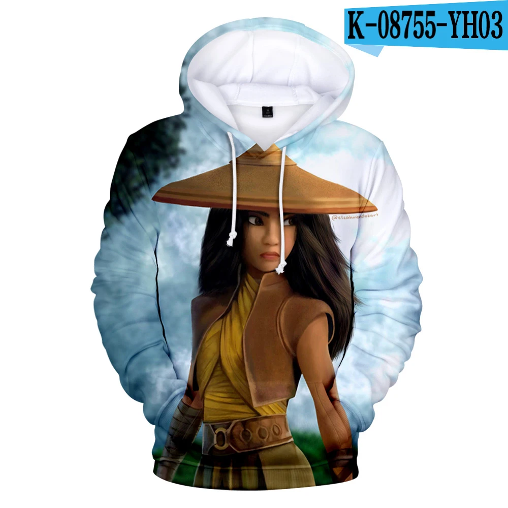 Harajuku Confortevole Raya E L'Ultimo Drago Raya Felpe Con Stampa 3D Felpe Uomo/Donna Felpa Pullover Per Adulti/Bambini