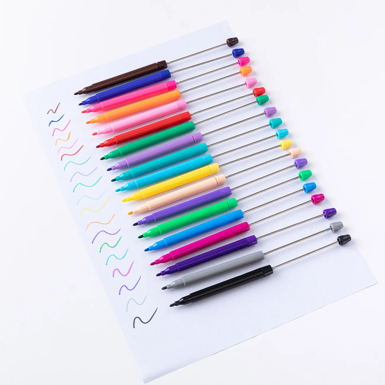 20pcs Graffiti Watercolor Pen Painting Pen Markers Drawing Colorful Mark Highlighter Marker Pens School Supplies Highlighter