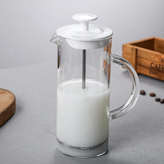 Manual Milk Frother Jug Stainless Steel Coffee Latte Mixer Chocolate  Cappuccino Milking Pot Foamer Beater Coffeeware Stirrer - AliExpress