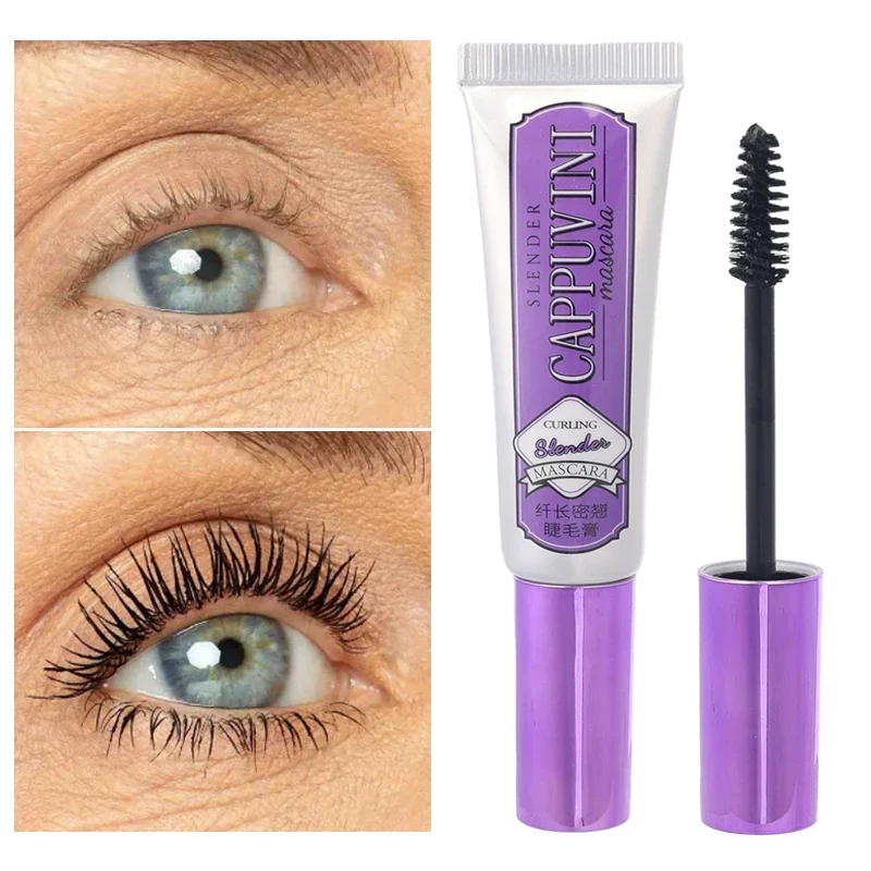 

Silk Fiber Waterproof Mascara Anti-sweat Smudge-proof Long Lasting Thick Curling Lengthening Eyelash Extension Makeup Cosmetics