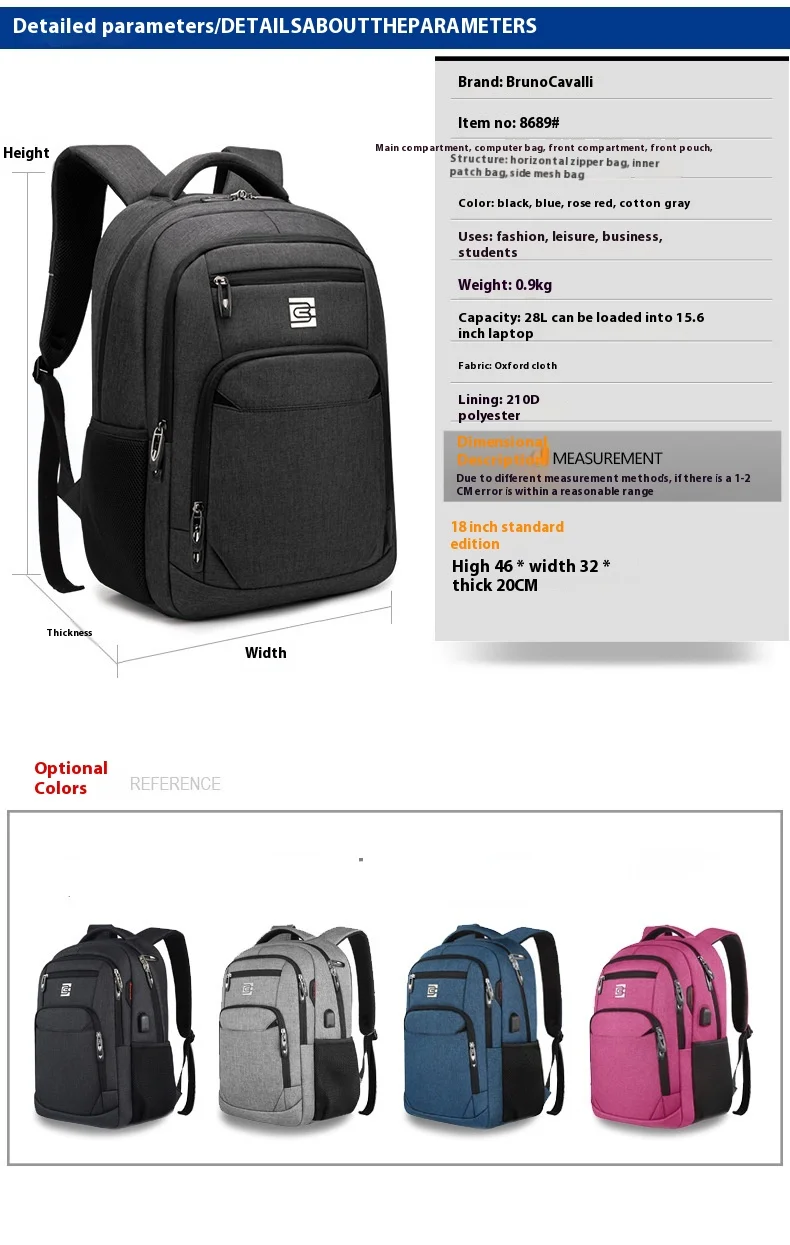 Hot Selling European And American Backpacks For Men's And Women's Business Travel Computer Bags Waterproof Backpacks Backpacks With USB_ipsvogv.com