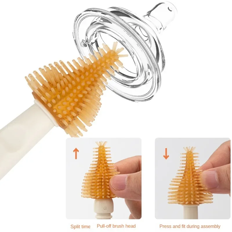 Baby Bottle Cleaner Brush Set Travel Size Drying Racks Silicone Cleaning Nipple Straw Cleaner Kit Soap Dispenser Organizer Case bottle brush,bottle cleaning brush,straw cleaning brush,cleaning brush,cleaning brush set
