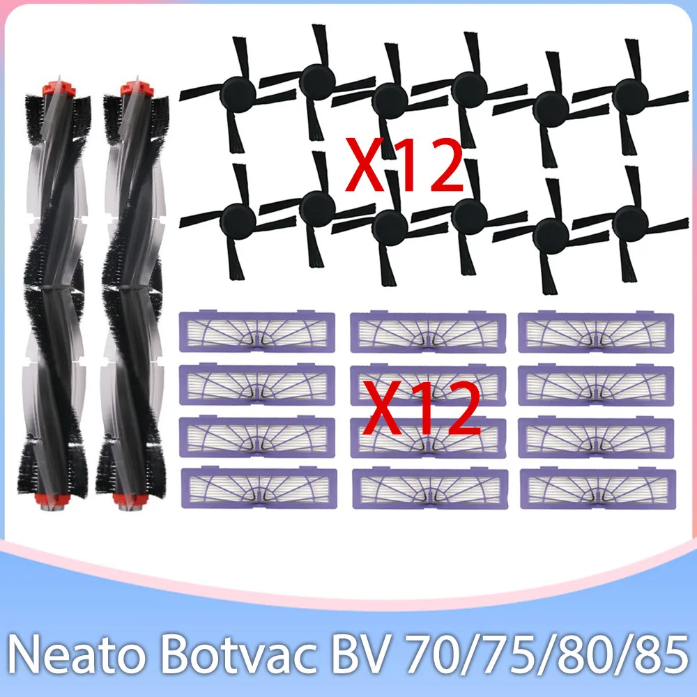 

Compatible For Neato Botvac BV Series 70 75 80 85 Robot Vacuum Cleaner Spare Parts Main Side Brush Hepa Filter Accessories Kit