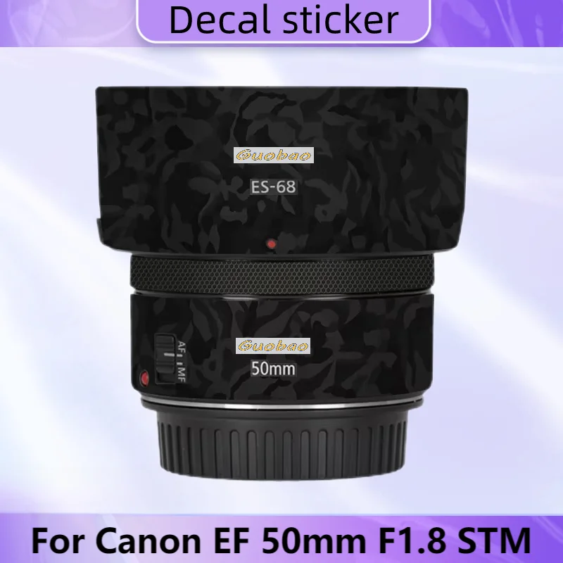 For Canon 50 F1.8 Lens Sticker for Canon EF50 F1.8 Lens Decal Skin for ...