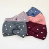 New Pearl Knitted Cross Headbands Comfortable Ear Warmer Winter Head Band Elastic Hair Ribbon Sports Yoga Headwear Hair Band