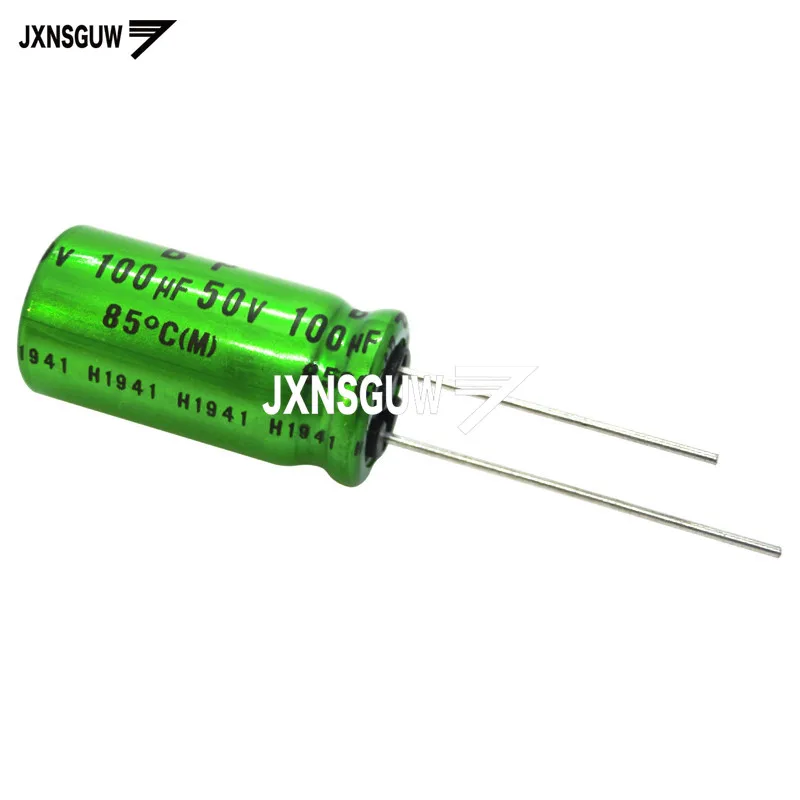 10PCS NICHICON MUSE BP 50V100UF 12.5X25MM green Non Polar Audio Electrolytic capacitor ES 100UF 50V MUSE-BP 100uF/50v