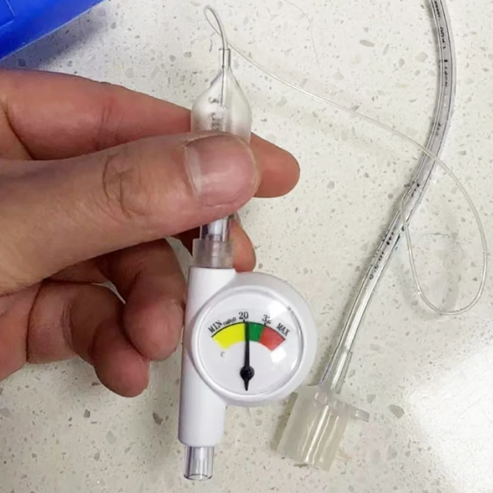Veterinary Tracheal Tube Pressure Gauge - Animal Anesthesia Monitoring Tool