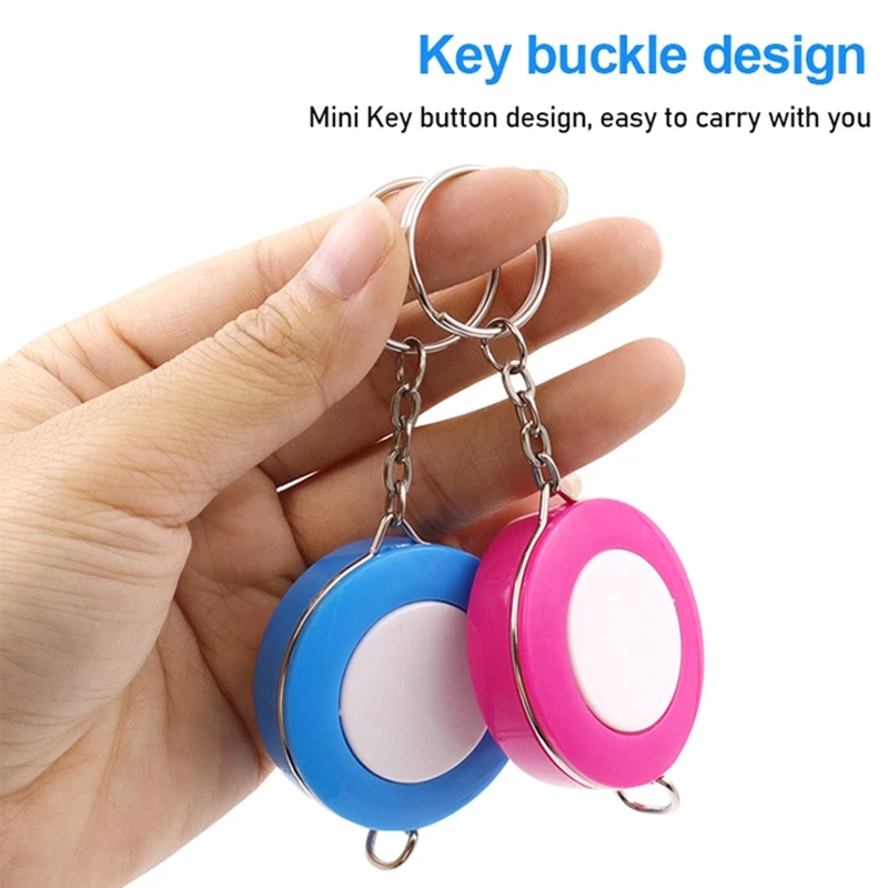 Mini tape measure keychain