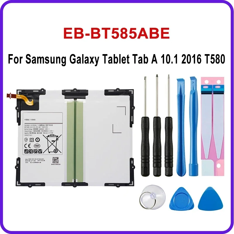 

Сменный аккумулятор для Samsung Galaxy Tablet Tab A 10,1 2016 T580 SM-T585C T585 T580N EB-BT585ABE 7800 мАч