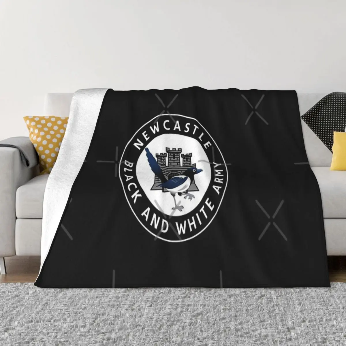 Newcasta Large Crest Fanmade Merchandise Coperta Copriletto Sul Letto Set Tenere Al Caldo