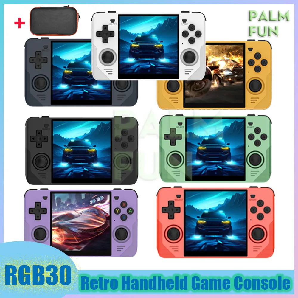 Rgb30 Console Di Gioco Portatile 720*720 Schermo Ips Da 4 Pollici Sistema Linux Lettore Video Retrò Open-Source Regali Per Bambini