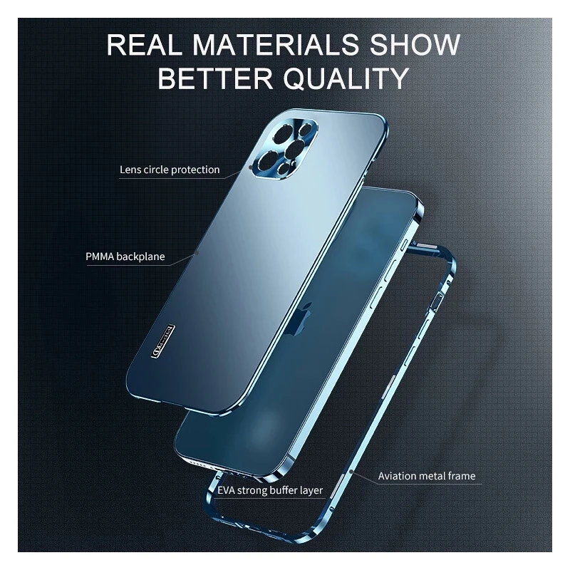 2022 NEW Metal aluminium alloy Case for iPhone 13 12 11 Pro Max Camera Protective Case iphone Original Color Phone Back Cover iphone 12 pro max silicone case iPhone 12 Pro Max