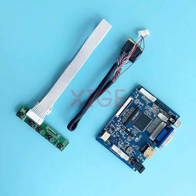 

Плата драйвера контроллера Fit B140XW01 B140XW04, 14 "40-контактный LVDS HDMI совместимый ЖК-монитор для ноутбука 1366*768 2AV VGA, комплект для самостоятельной модификации