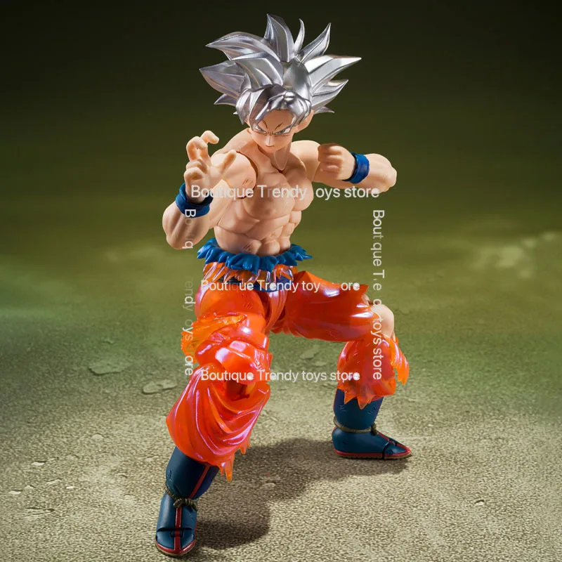 재고 있음 반다이 오리지널 S.H.Figuarts 드래곤 볼 손오공 울트라 LNSTINCL SHF 액션 피규어 모델 어린이를 위한 선물