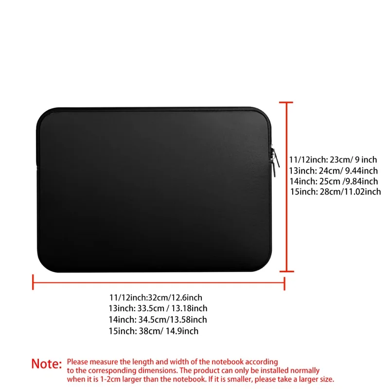Sleek and Durable Laptop Sleeve for 13-15.6 Inch Notebooks and Laptops