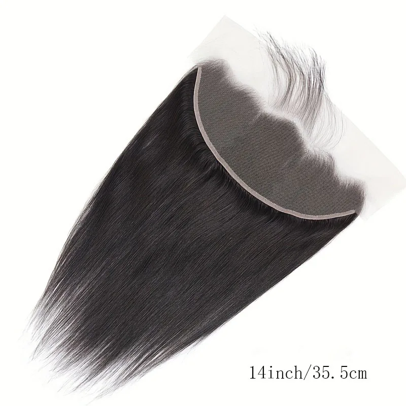 13x4 Lace Frontal Closure Straight Lace Closure Human Hair Transparent Ear to Ear Frontal Extensions for Women