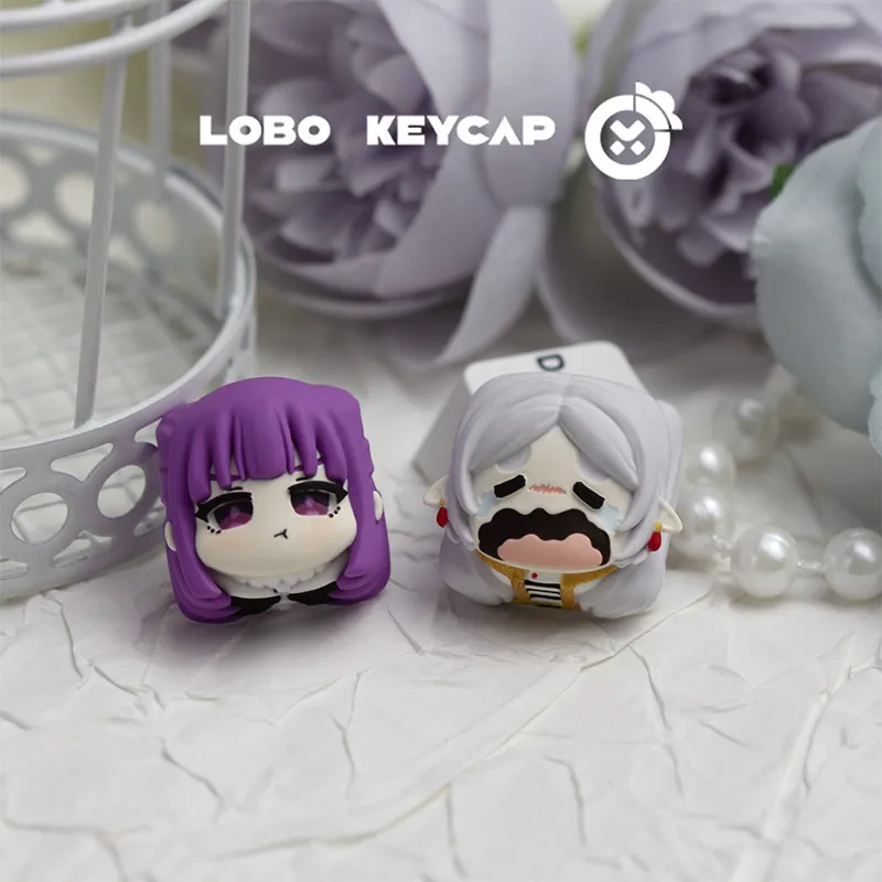 Frieren & Fern Anime Keycaps - Custom Mechanical Keyboard Decoration Gift Edition