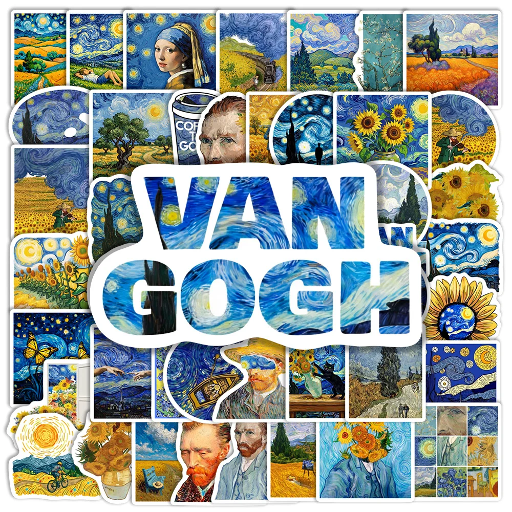 Van Gogh Starry Night Aesthetic Waterproof Vinyl Sticker