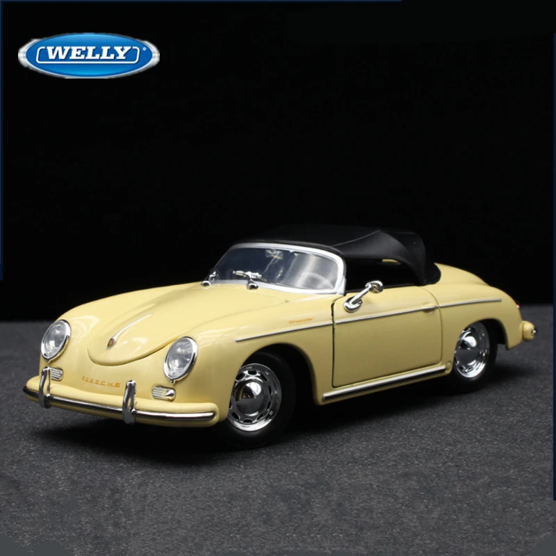 Welly 1:24 ポルシェ 356A スピードスター合金スポーツカー