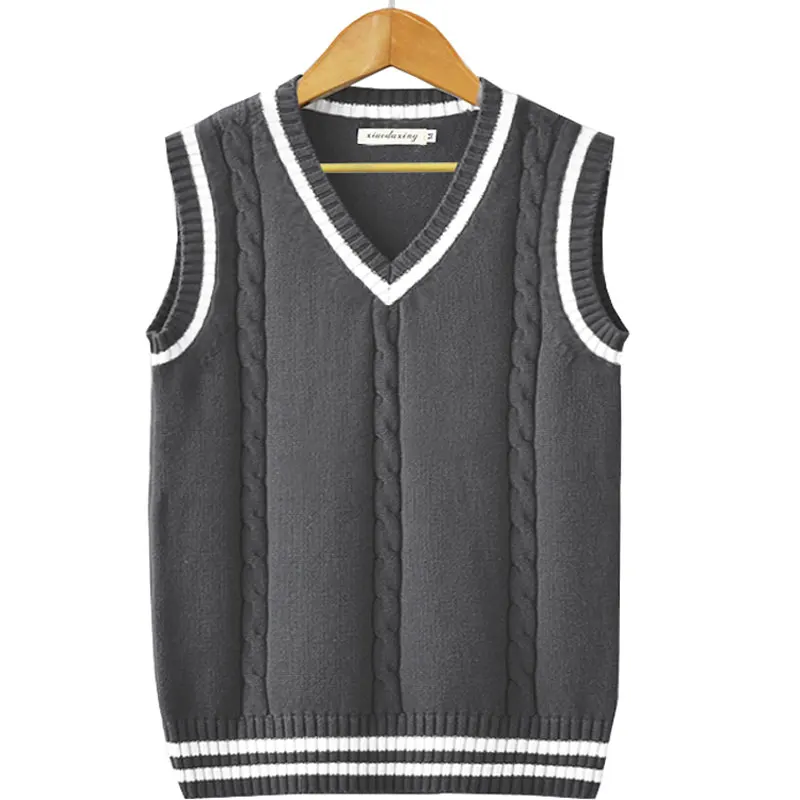 Autumn Golf Vest Men Clothing V-neck Sleeveless Golf Sweaters Vests Breathable Quick Dry Slim Casual Outdoor Sports Waistcoat