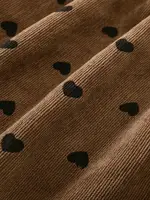 Printemps et automne tempérament simple fille amour imprimé vintage double pli dentelle à manches longues robe ample douce et ludique 6
