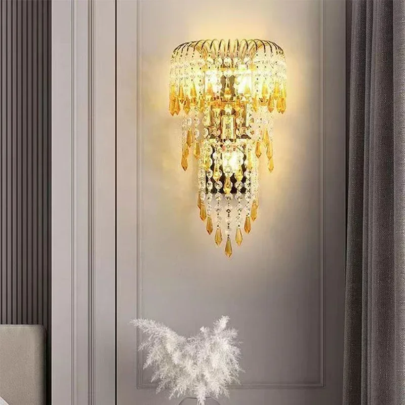 Contemporary Crystal Wall Lamp 1