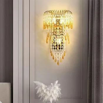 Contemporary Crystal Wall Lamp 1