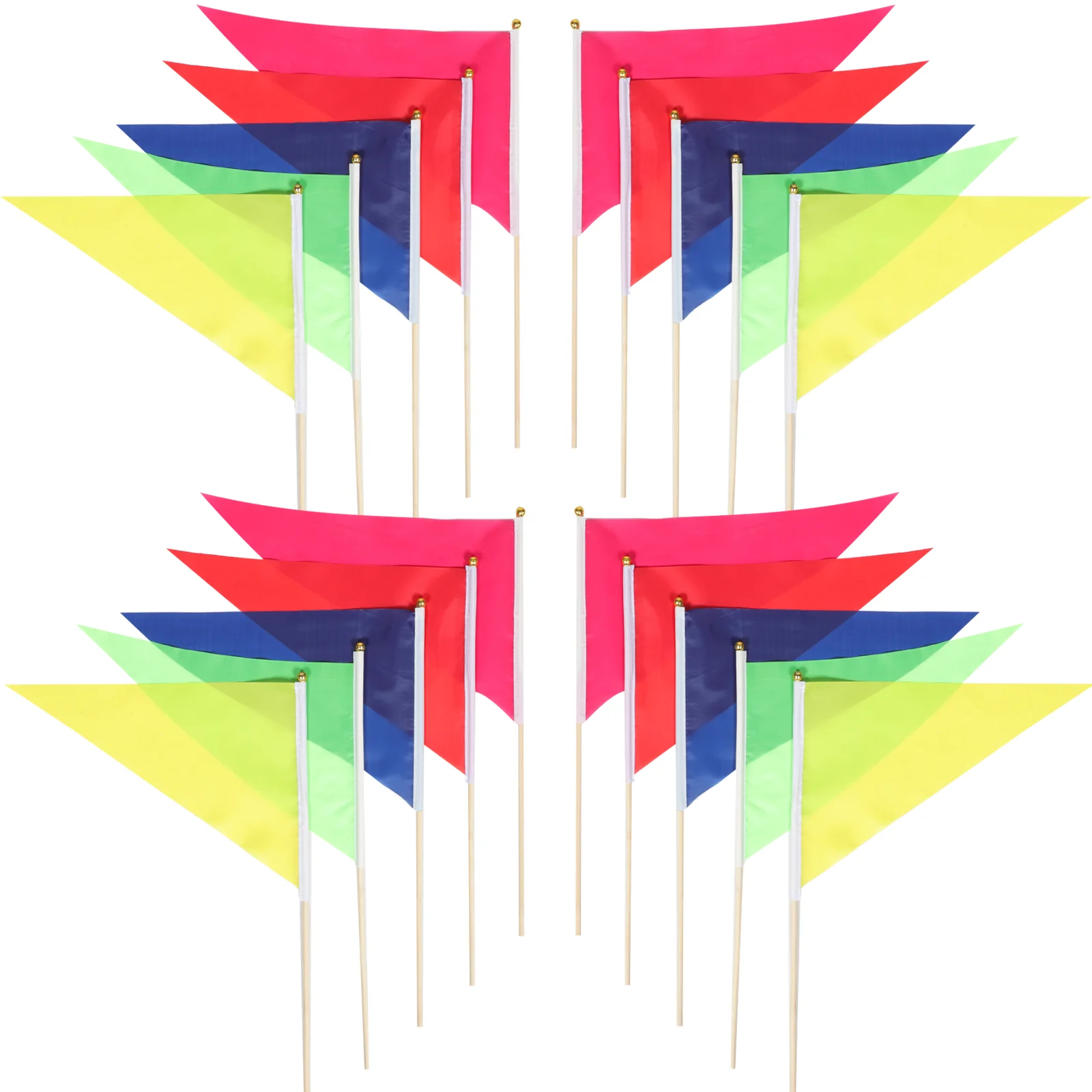 

20Pcs Lawn Marking Flags Garden Irrigation Flags for Pet Boundary Random Color