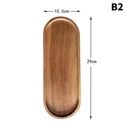 Japanese-Style Solid Wood Snack and Fruit Serving Tray (B2)