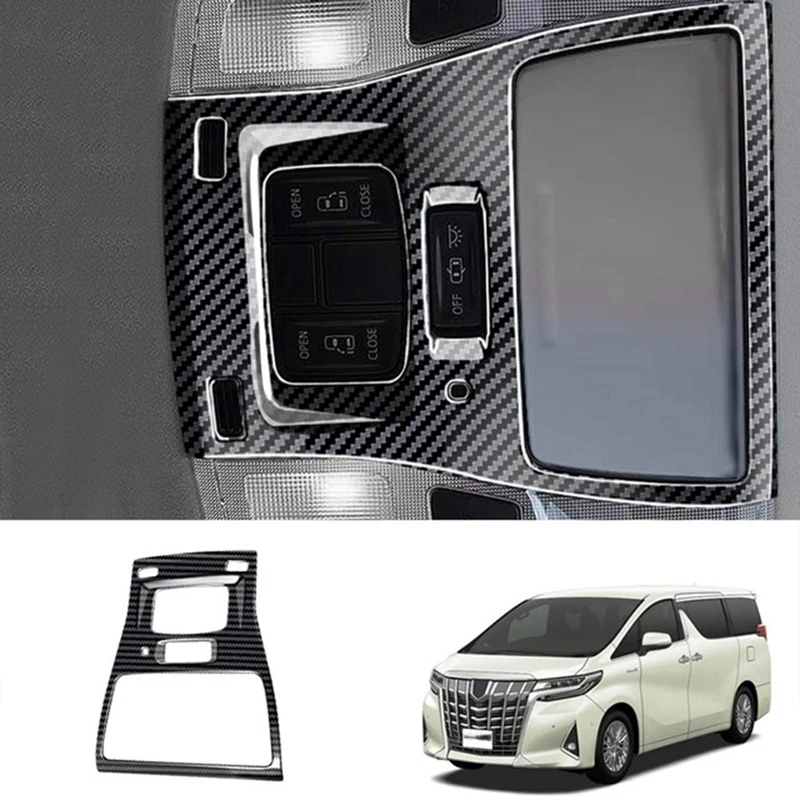 

Автомобильная лампа для чтения, декоративная рамка для чтения, лампа для чтения на крыше автомобиля, отделка для Toyota Alphard 2015 2020 Vellfire