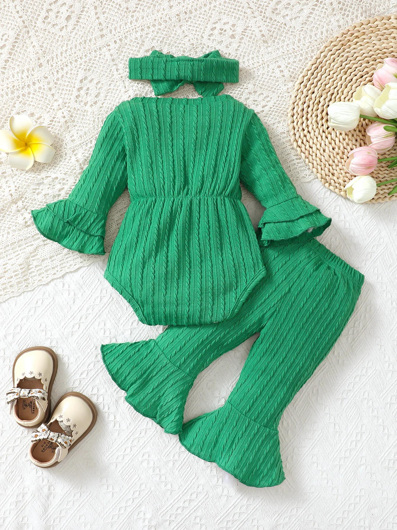 Baby Girl Bow Jumpsuit 4