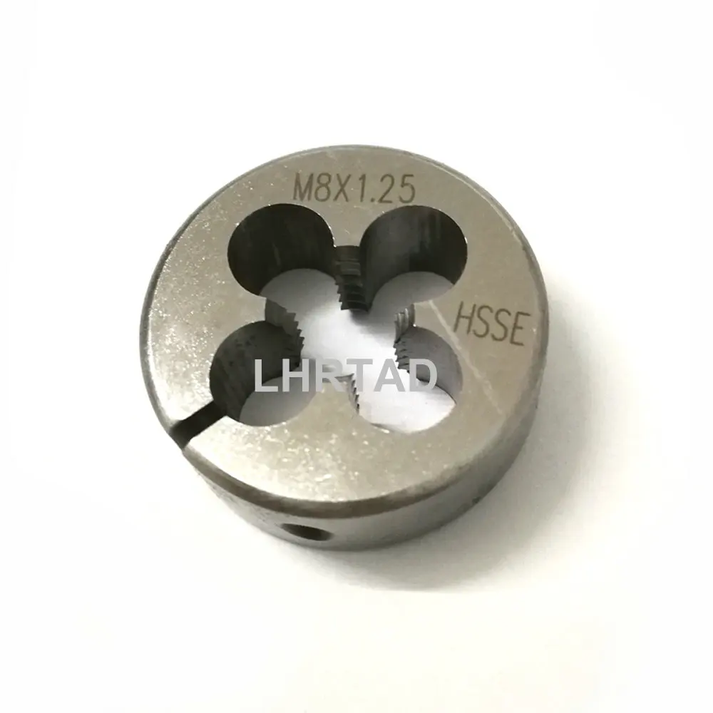 HSSE Adjustable Metric Screw thread Split Die Round die nut M8 M8X1.25 M8X1.5 HSSE die M8X1 M8X0.75 M8X0.5 HSSE die M8 round nut