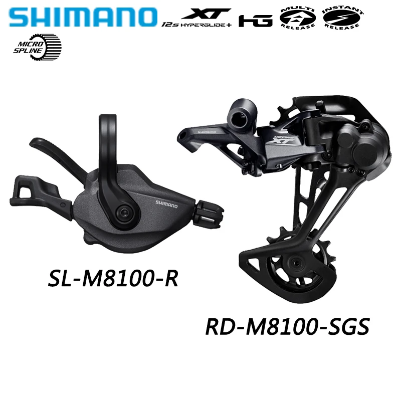 

SHIMANO DEORE XT M8100 12 Speed Groupset RD-M8100-SGS Rear Derailleur SL-M8100-R Shifter Lever MTB Transmission Bike Parts