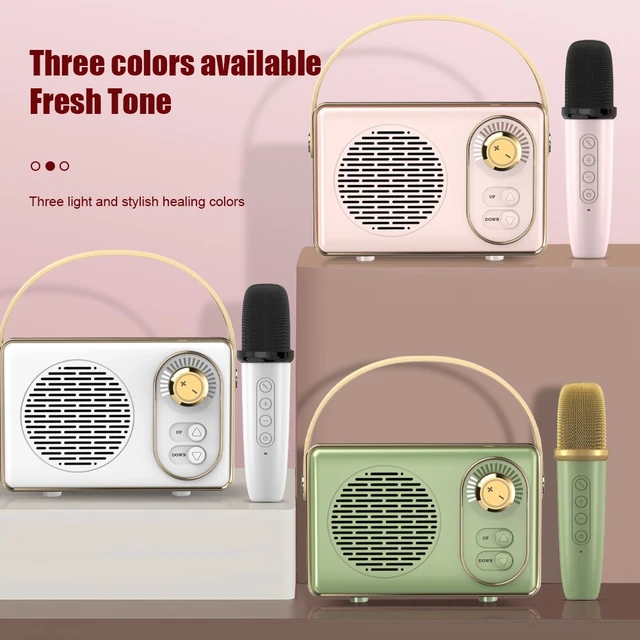 Kawaii Bluetooth Speaker Portable Retro TWS Speaker Child Cute Pet Mini  Music Box with Night Light TF Player Hands-free Call - AliExpress