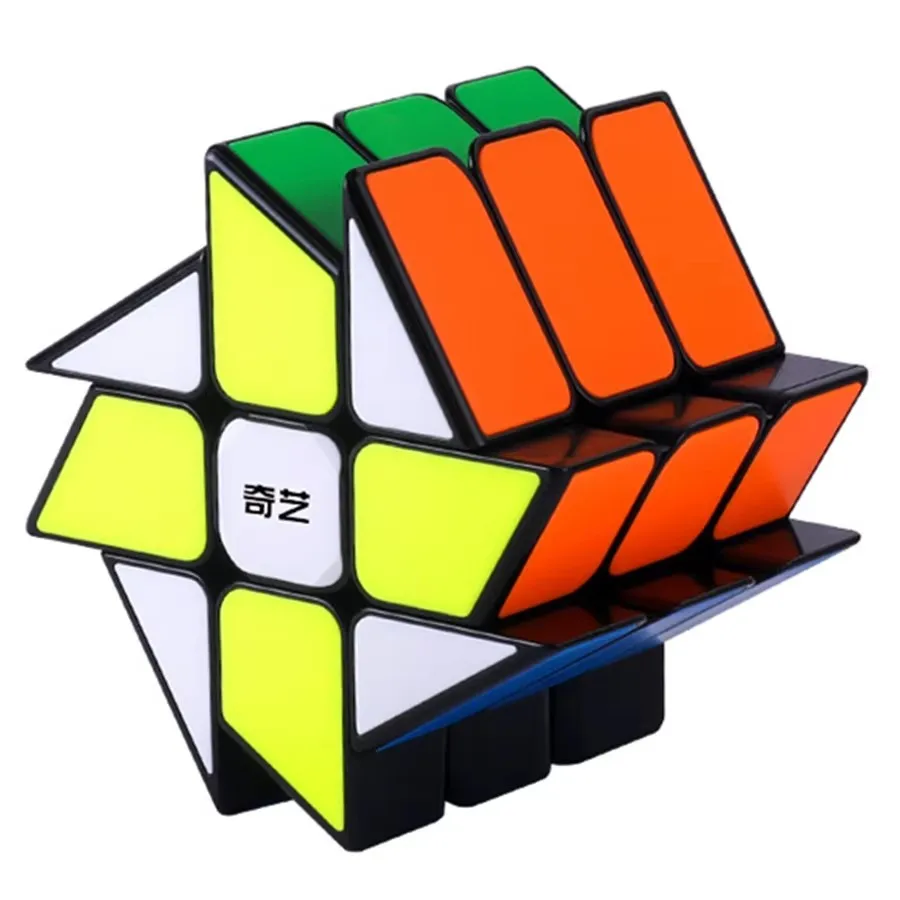 QIYI Speed Magic Cube Puzzle - Educational Toy with Black Stickers