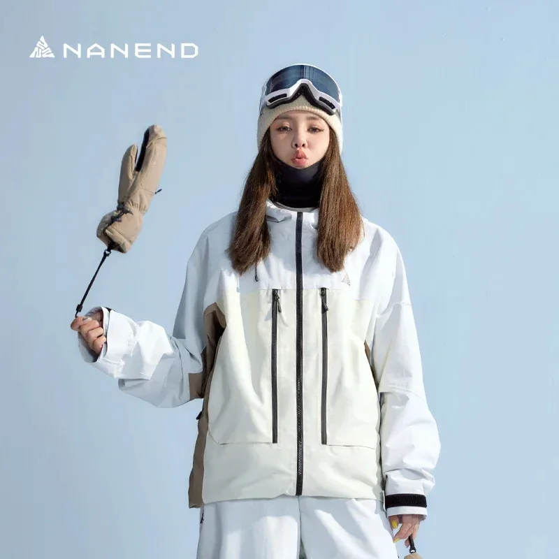 NANEND 스키 의류 3L 방수 및 내마모성 스노보드 의류 남녀 모두에게 따뜻함