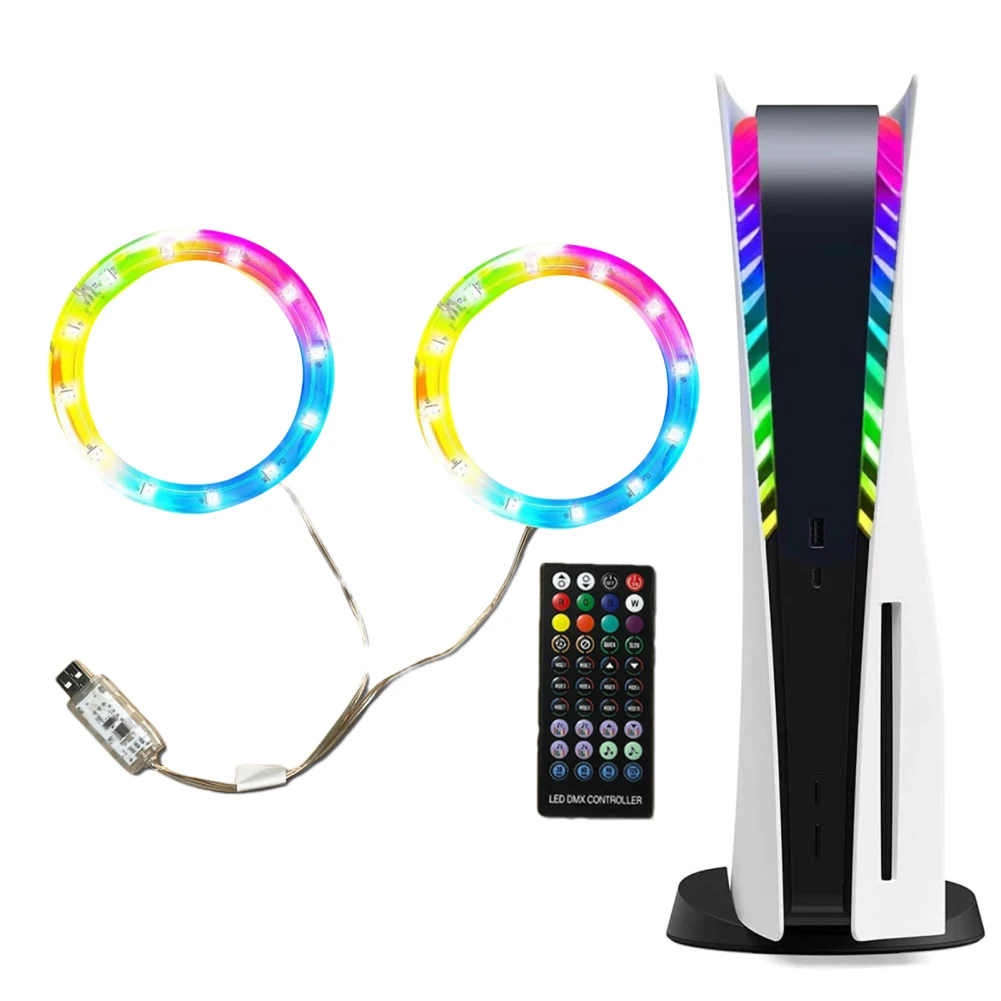 Striscia Luminosa Rgb Led Light Con 8 Colori 400 Decalcomania Effetto Luce Led Rgb Led Strip Light Compatibile Per Console Di Gioco Sottile Ps5