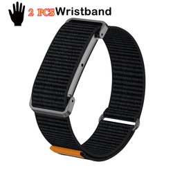 Nylon Woven Bicep Strap - Soft, Breathable Fitness Tracker Replacement Band (2 - Pack) - Google Fitbit Air (2PC Wristband)