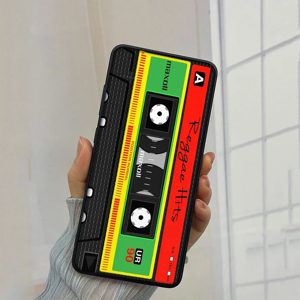 Retro Cassette Tape Design Soft Phone Cover Case