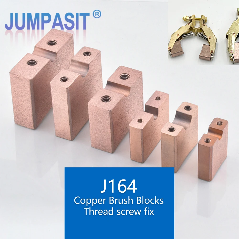Jumpasit Kohlebürstenblöcke J164 Sets mit Kupferbürstenhalter für Kabeltrommelmaschinen 6,5x20 10x25 12,5x32mm