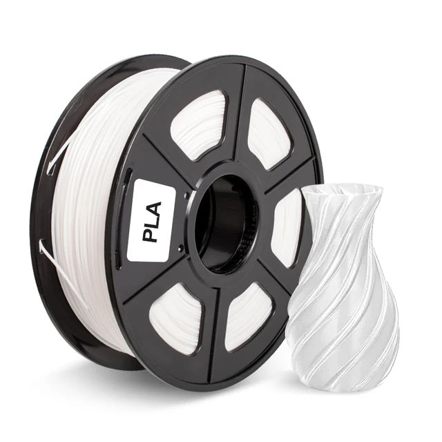 PETG PLA Filament 1kg 1.75mm Diameter Tolerance +/-0.02mm 320m/Roll 100%No Bubble High Strength FDM 3D Printer Printing Material PLA White