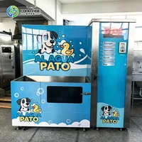 Distributeur automatique de lavage pour chiens en libre-service personnalisable avec paiement par carte de crédit et code QR pour les animaleries et les parcs 2