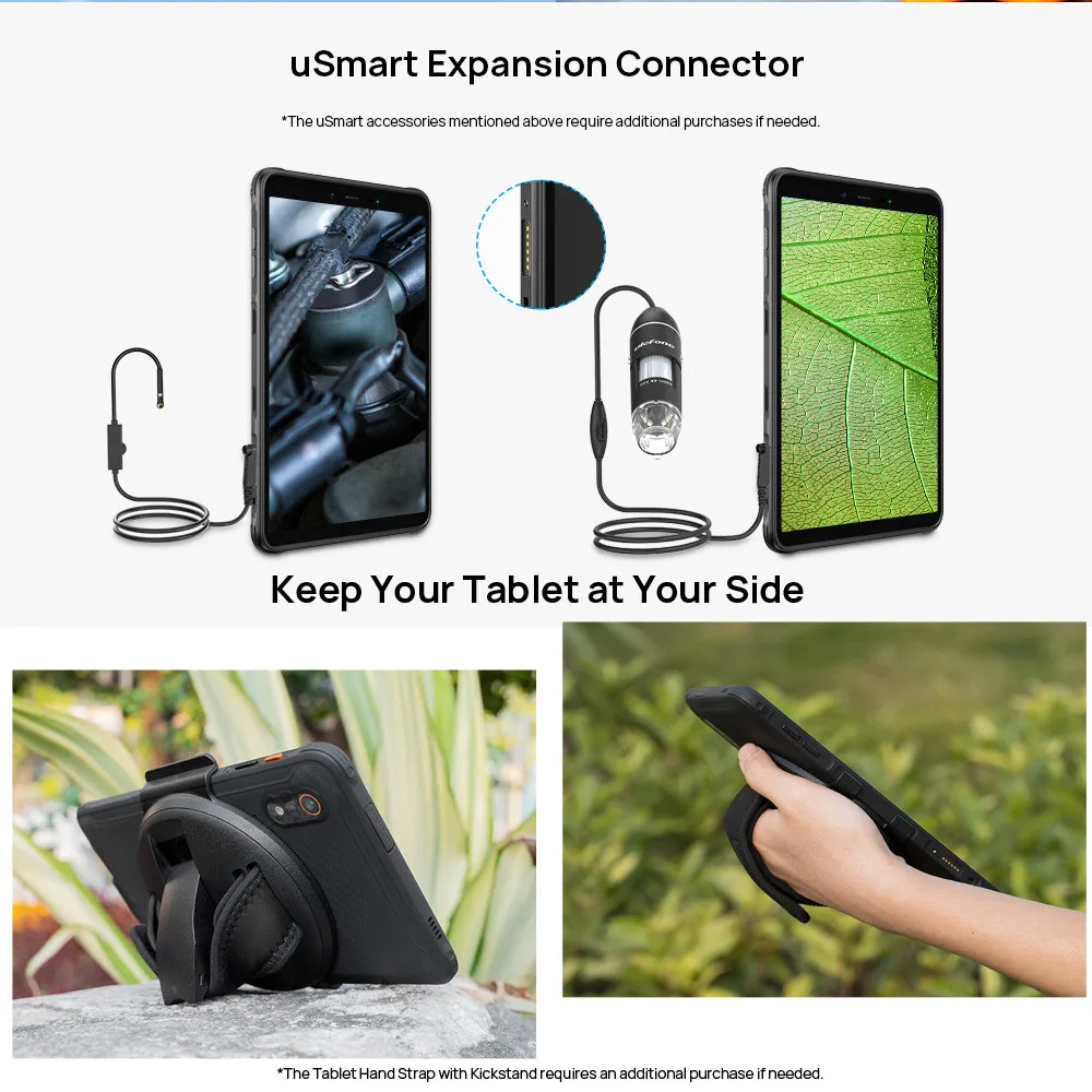 Ulefone Armor Pad Rugged Tablet 4GB RAM 64GB ROM 7650mAh 8.0'' HD+ Display 4G Android 12 Tablet Phone IP68/IP69K 13MP Camera 6